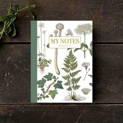 Carnet de notes - Floral vert