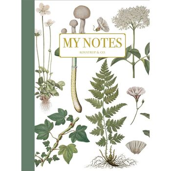 Carnet de notes - Floral vert 2
