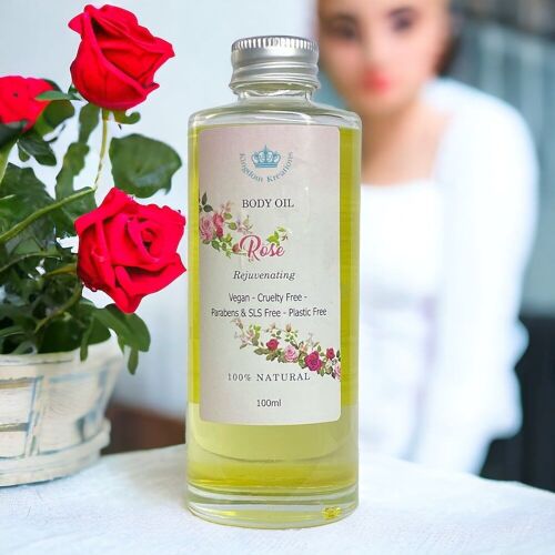 Bath/Massage Body Oil Rose