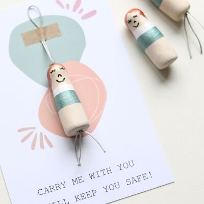 Card with a figure for luck!