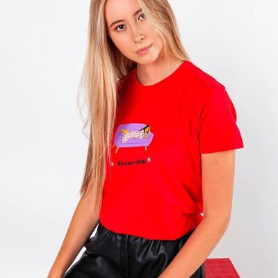 T-Shirt "Sofa"__S / Rosso