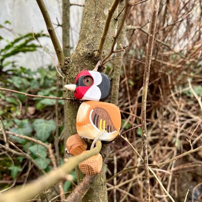 Goldfinch bird wooden toy | Set of 5 | £21.99 each
