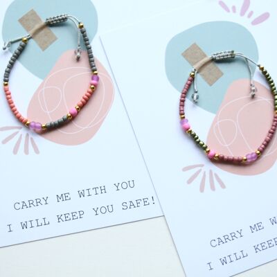 Card with bracelet