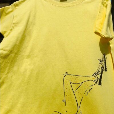 T-Shirt "Femininity"__S / Giallo Chiaro