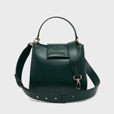 Forest green vegan handbag | Simone Green