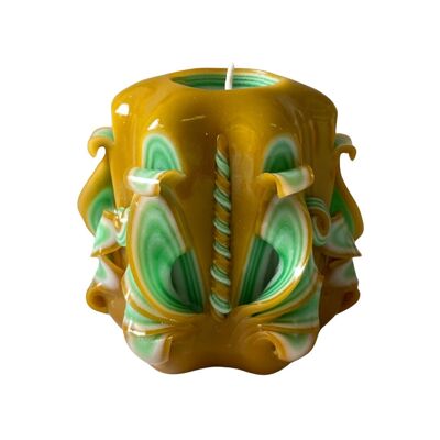 Green and Brown Artisan Candle
