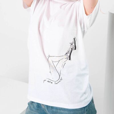 T-Shirt "Femininity"__L / Bianco