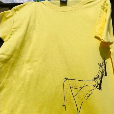 T-Shirt "Femininity"__XL / Giallo Chiaro