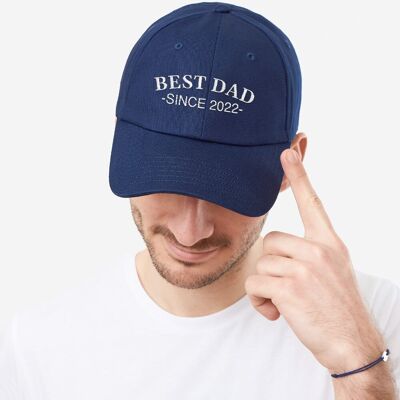 Casquette personnalisée brodée "Best Dad Since"