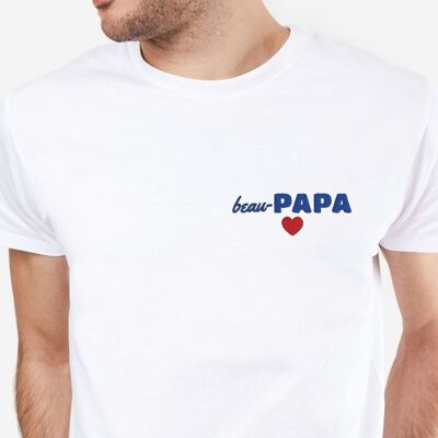 T-shirt homme brodé "Beau Papa"
