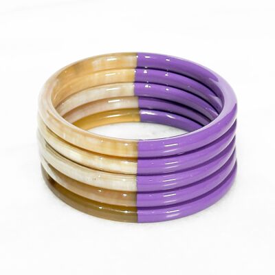 Colorful real horn bracelet - Color 2081C