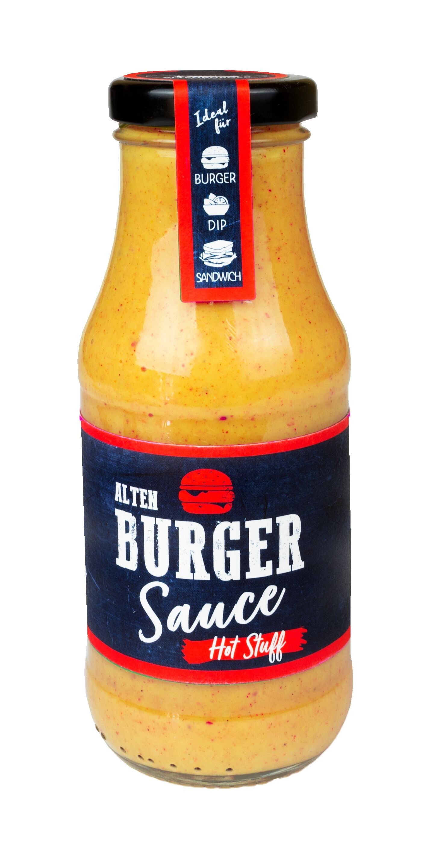 Roba piccante con salsa per hamburger