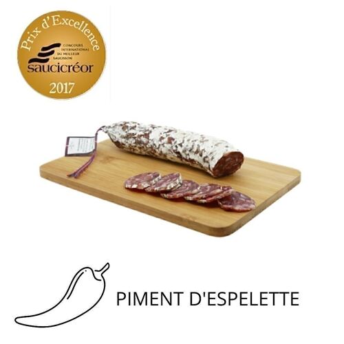 Saucisson d'Auvergne au Piment d'espelette