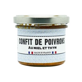 Confit de poivrons au miel et thym 1