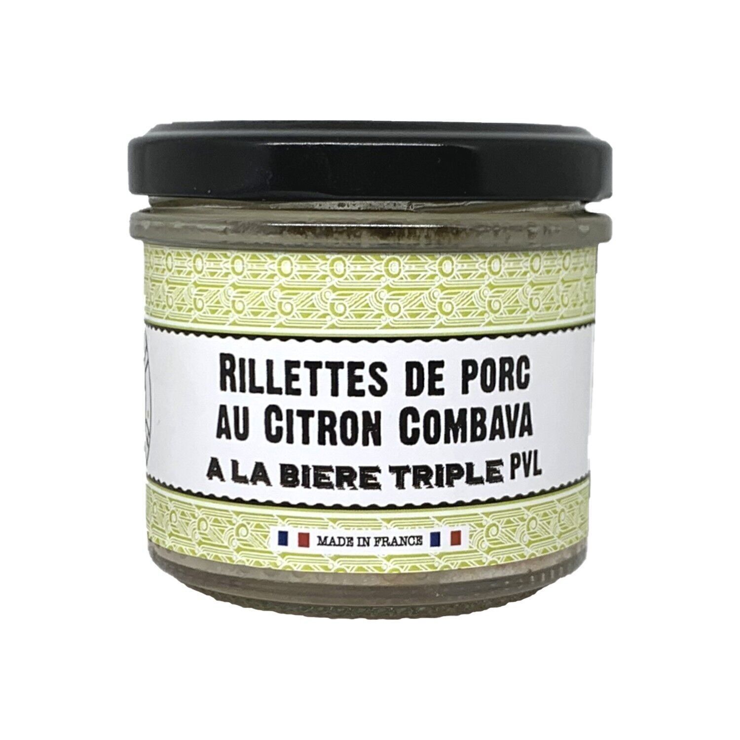 Schweinefleisch-Rillettes mit Zitronen-Combava und PVL Triple