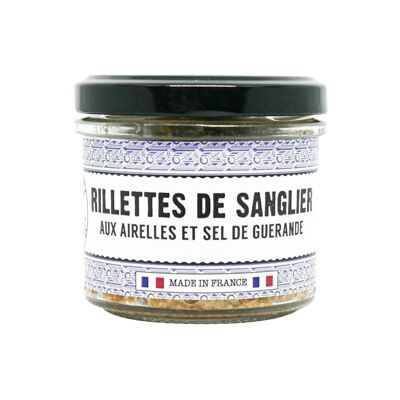 Rillettes de jabalí con arándanos y sal de Guérande