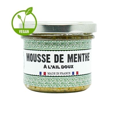 Sweet garlic mint mousse