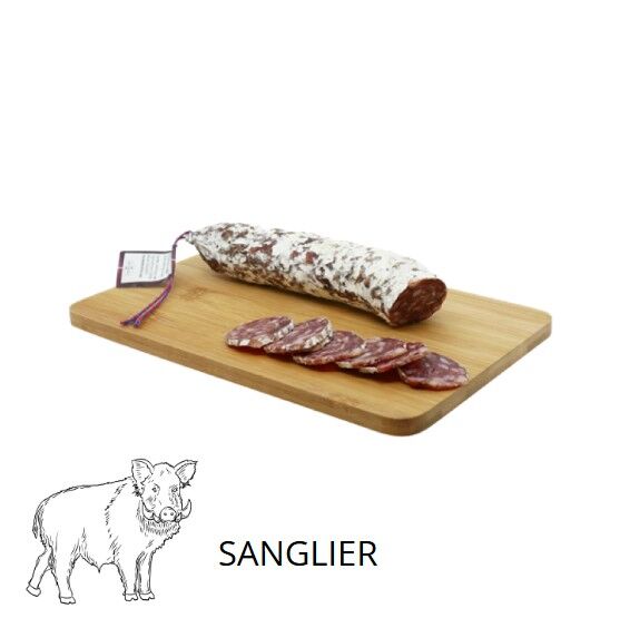 Sausage made in Auvergne with wild boar