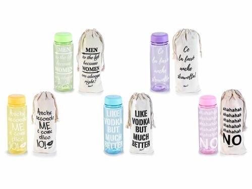 Eco bottiglie da 500 ml in tritan con sacchetto abbinato Write Art - Personalizzabili