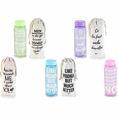 Eco bottiglie da 500 ml in tritan con sacchetto abbinato Write Art - Personalizzabili