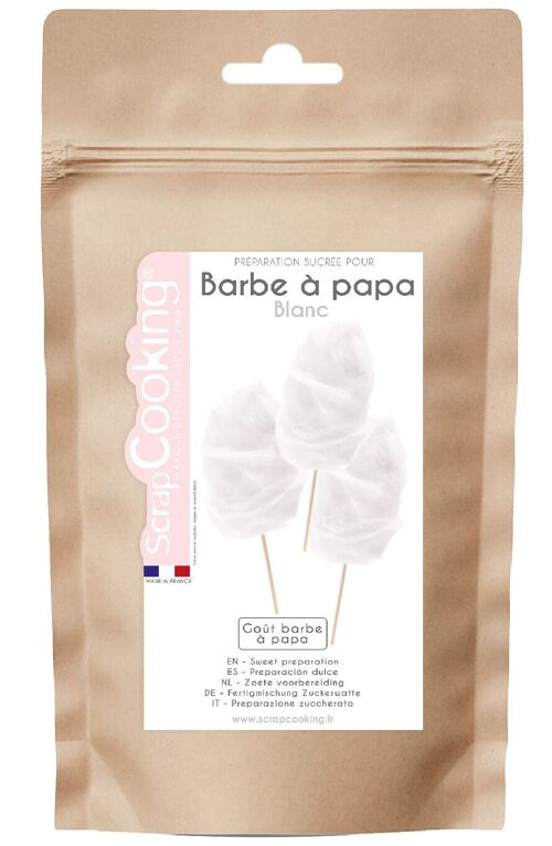 Prépa sucrée barbe à papa- blanc-goût barbe à papa 400g