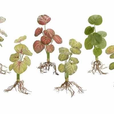 Plantes artificielles Caladium avec racines