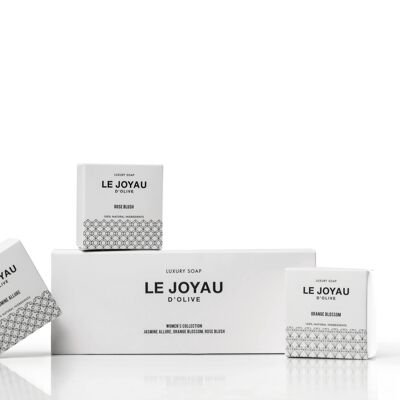 White Gift Box II - Luxury Solid Soaps - 100% Natural, Artisanal and Ecological