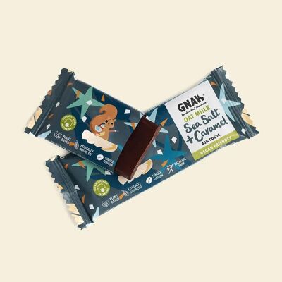 Sea Salt & Crunchy Caramel Oat Mi!lk Snack Size Chocolate Bar - Vegan