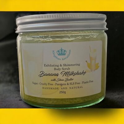 Banana Milkshake Exfoliating and Shimmering Body Scrub