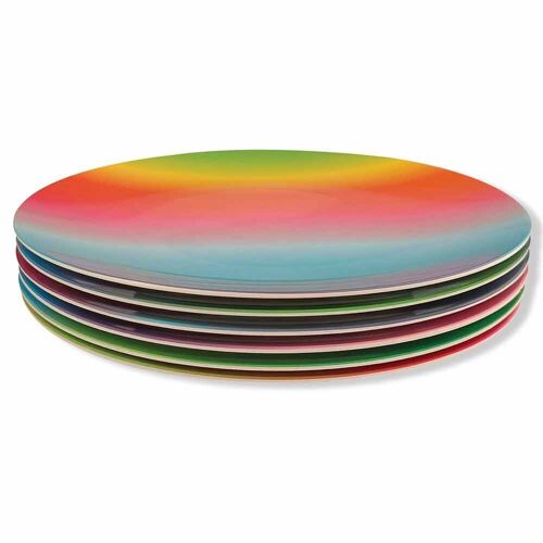 Set of 6 Large Plates Gift Box - Aurora