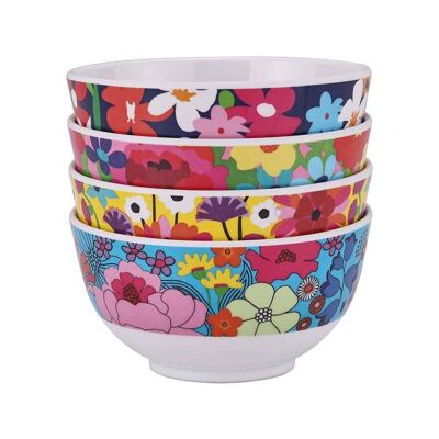 Ensemble de 4 Mini Bols - Jardin Floral