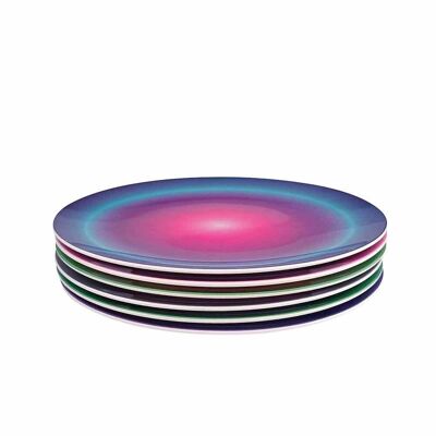 Set of 6 Medium Plates Gift Box - Aurora