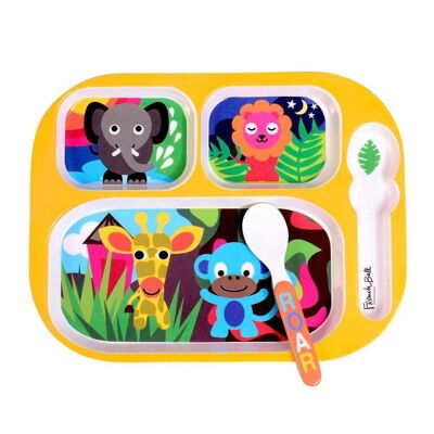 Plateau de tous les jours pour enfants - Animaux de la jungle