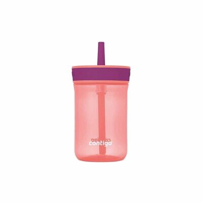 LEIGHTON Straw Cup Pink 420 ml