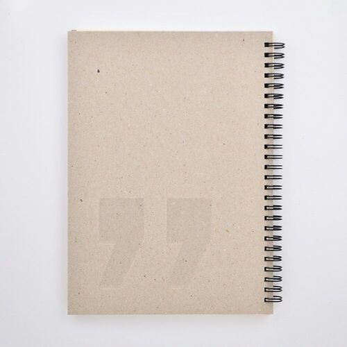 Spiral Gray Notebook - Quotation