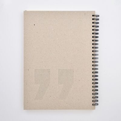 Spiral Gray Notebook - Quotation
