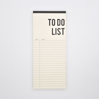 Bloc de papier - Liste de tâches 1