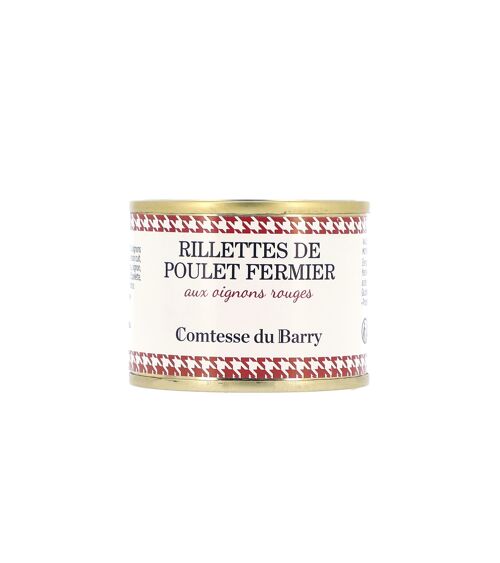 Rillettes de poulet aux oignons rouges 70g