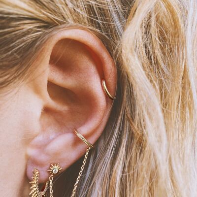 Gioielli per l'orecchio del Solstizio: oro o argento