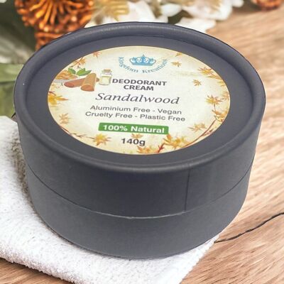 Déodorant 100% naturel fait main à l’huile essentielle de bois de santal pour HOMMES