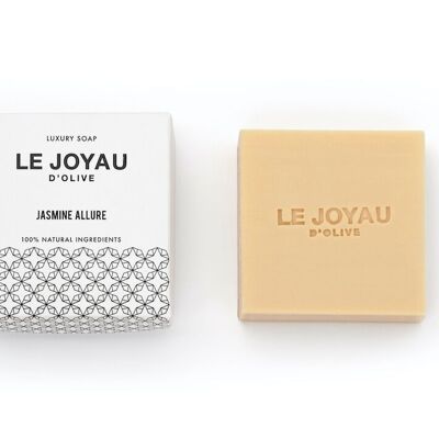 Savon Solide de Luxe - Allure Jasmin - 100% Naturel et Artisanal