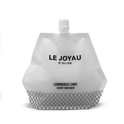 Eco-Refill Liquid Hand Soap - Lively Lemongrass - 100% Natural and Handmade