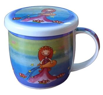 Tasse en céramique "ZODIAC" avec couvercle dans une boîte cadeau MM-616 13