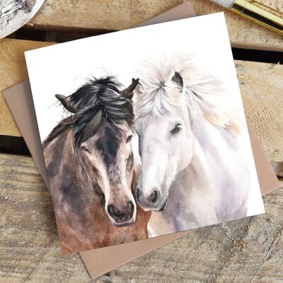 Horse Love Greetings Card