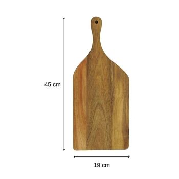 Planche à découper rectangulaire en bois d'acacia 45 x 19 cm Fackelmann Boissellerie 4