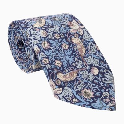 CLASSIC Liberty Strawberry Thief Persian Blue Tie