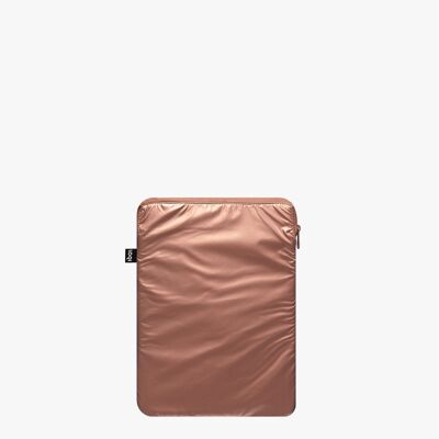 Funda para portátil METALIZADA en oro rosa 26 x 36 cm