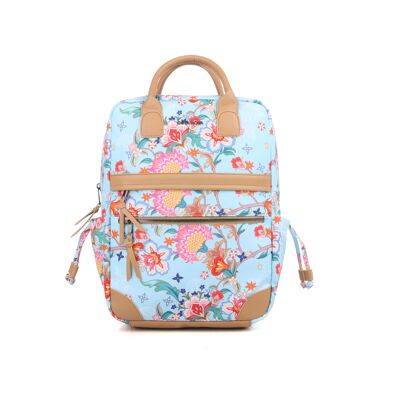 ORTA NOVA Rucksack Flower 2 Hellblau