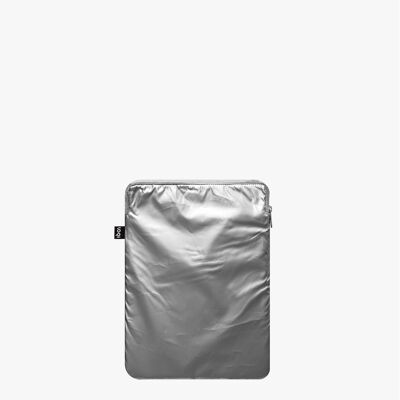 METALLIC Silver Laptop Cover 26 x 36 cm