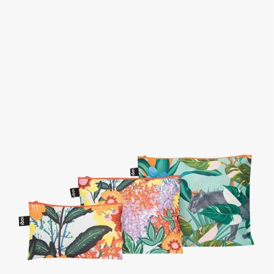POMME CHAN Thai Floral & Wild Forest Recycled Zip Pockets